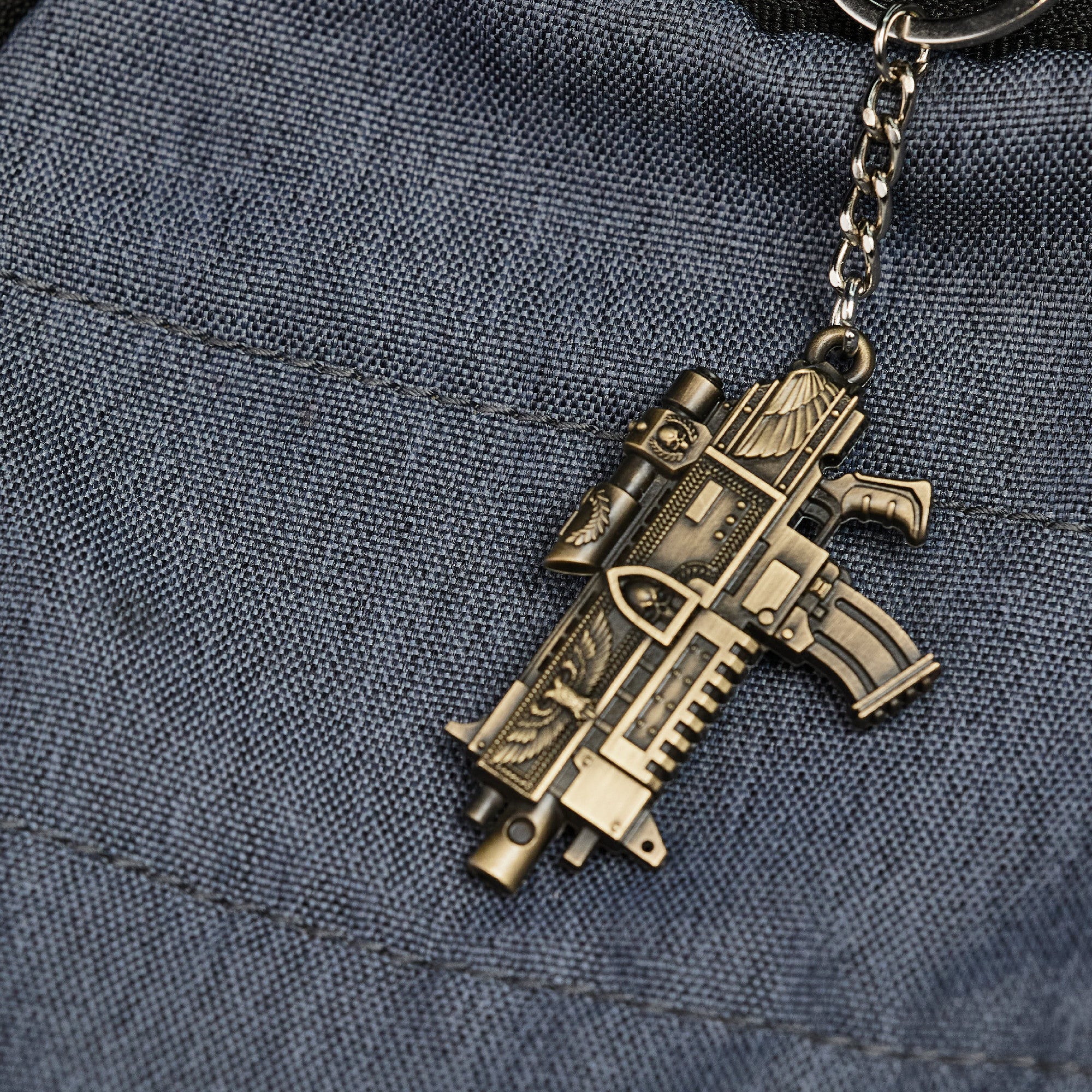 Warhammer Space Marine Weapon Master crafted Bolt Rifle Keychain Starforged